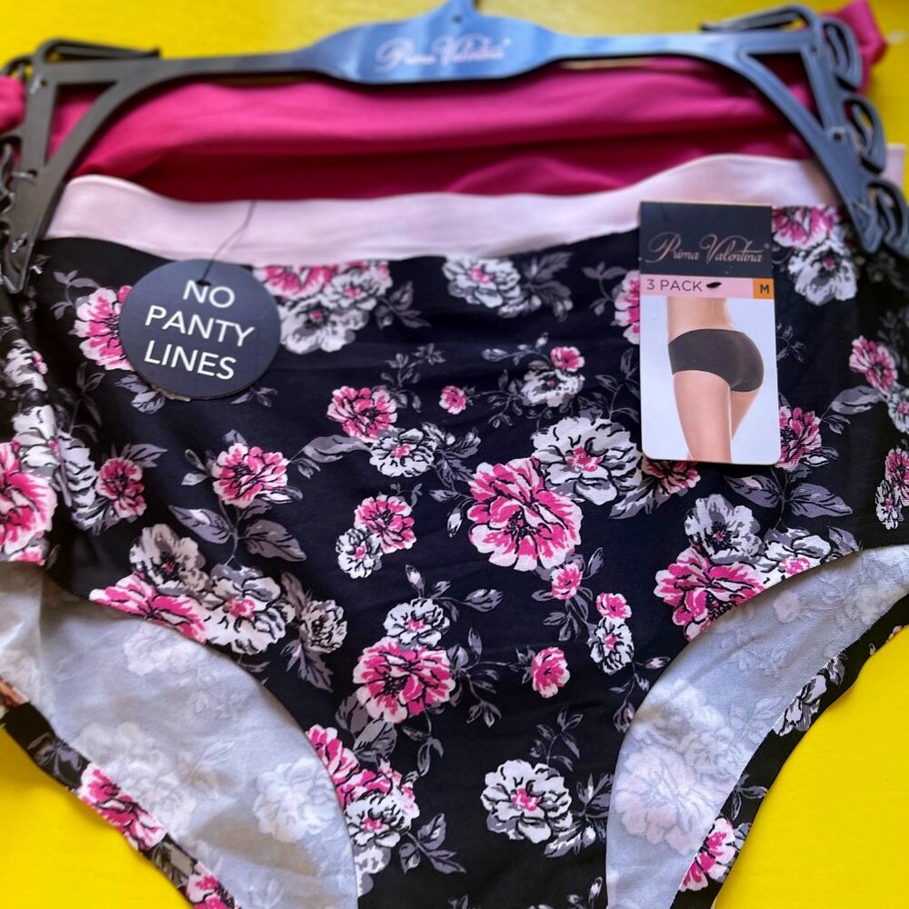 New comfortable undies/panties, set of 3, with hanger Size medium No panty lines